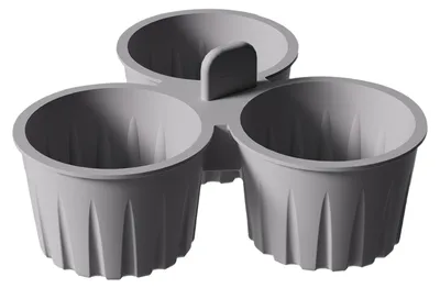 Produktbild von Silikon-Kuchenform für Heißluftfritteuse, antihaftbeschichtet, Eierkuchenform, Puddingform, Dessertform, hitzebeständig, spülmaschinenfest, Backförmchen