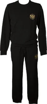 Immagine prodotto di Tuta uomo completo EMPORIO ARMANI gicocollo con logo pantaloni con polsino coulisse e tasche articolo 111943 2F595, EUR S - CN 165/88A - BR P - MX CH, Cotone 97%,Spandex 3%