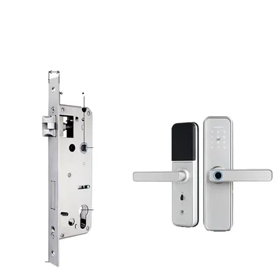 Immagine prodotto di Serratura intelligente con impronta digitale, connessione WiFi, accesso senza chiave, 4585 Argento