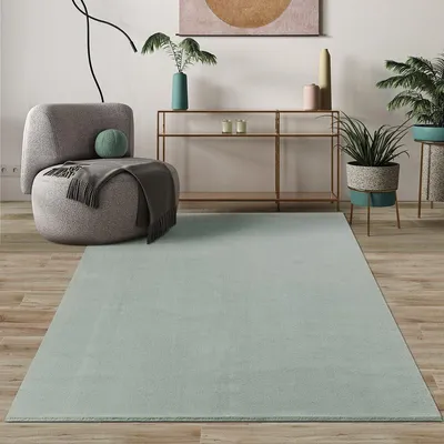 Niedrigfloriger Teppich, 240x340 cm, Felloptik, waschbar, rutschfest