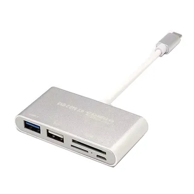 Image de 5 en 1 USB 3.1 type-C vers USB 3.0 Hub, 1 x USB 2.0, 1 x micro USB, 1 x carte SD, 1 x TF, HOPE R