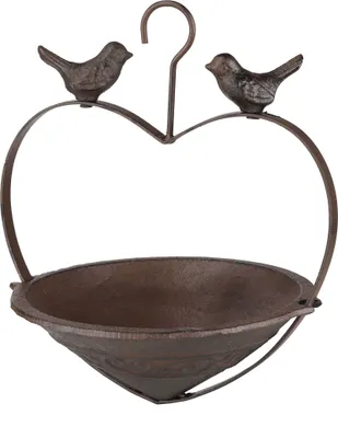 Image de Mangeoire pour oiseaux en fonte - à suspendre - env. 22 x 19,5 x 25 cm