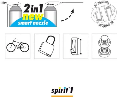 Obrázek produktu pro Víceúčelový sprej pro údržbu, 7v1, SPIRIT 1 - spray 400 ml