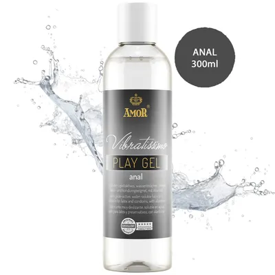 Produktbild von Vibratissimo PlayGel ANAL 300ml - Premium Gleitgel auf Wasserbasis extra viskos für den Analverkehr | getestet & hautfreundlich | Frei von Duftstoffen, Farbstoffen & Parabenen | Kondomgeeignet & kompatibel mit Latex, Silikon- & Sexspielzeug