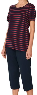 Imagen del producto de Traje de dos piezas para mujer de Schiesser, manga 3/4, 1/2 manga, multicolor, talla 036