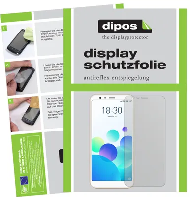 Produktbild von 2x Schutzfolie für Meizu M8C matt Displayschutzfolie Folie Display Schutz dipos