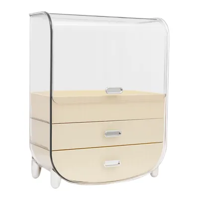 Produktbild von Makeup Organizer Weiß Kosmetik  Organizer mit Deckel und Schubladen