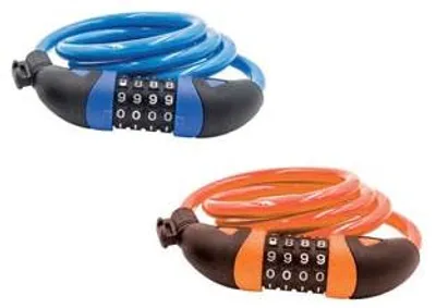Productafbeelding van Antifurti-systeem met combinatie van verschillende kleuren (blauw/oranje) - diameter 10 mm, lengte 120 cm.