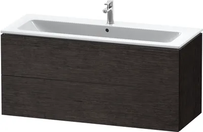 Produktbild von Waschtischunterbau L-CUBE 1220x481x550mm eiche dunkel gebürstet eiche dunkel gebürstet