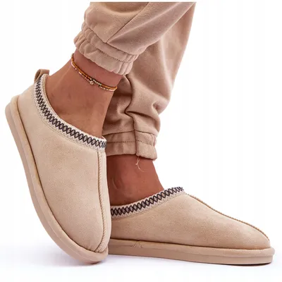 Produktbild von Permani Emu Hausschuhe Winter Damen Latchen Pantoletten Warm Schlappen Slipper Farbe: Beige Gr. 41