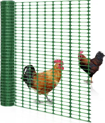Produktbild von Fiqops Bauzaun 1mx50m Gartennetz Beetschutz Teichzaun Schutznetz Baumnetz Absperrzaun