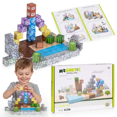 Produktbild von MULTISTORE HC740656 Magnetbausteine für Kinder, 88-teilig