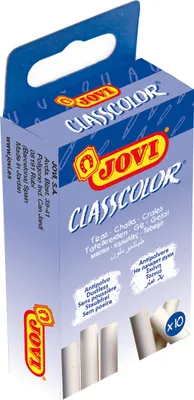 Image de JOVI 1010 JOVI School Chalks Kreide weiß 10 St.