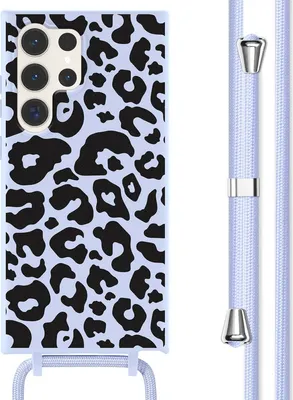 Produktbild von imoshion SilikonHülle design mit Band Samsung Galaxy S23 Ultra - Animal Lila