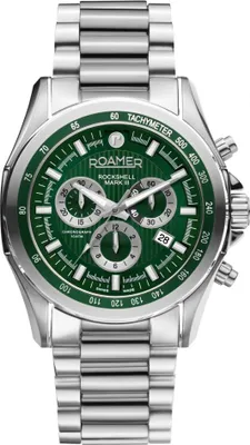 Produktbild von Herrenuhr ROAMER 220837 41 75 50 grün, geeignet für Schwimmen.