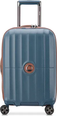 Image de DELSEY PARIS trolley Carrousel Expandable 4 Double Rolls Cabine Trolley 55 Ultramarine Blue bleu pétrole