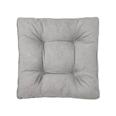 Produktbild von Best Wool Sitzkissen 50x50 cm für Rattan Gartenmöbel – Outdoor Loungekissen aus 100% Polypropylen formstabil wetterfest und weich Hellgrau