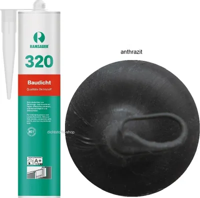 Produktbild von Ramsauer 320 Baudicht 1K Hybrid Dichtstoff 310ml Kartusche anthrazit