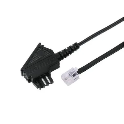 Produktbild von Hama 00030054, 10 m, 6p4c, TAE-N, Schwarz, Männlich, Männlich