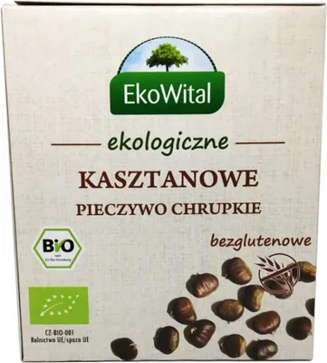 Produktbild von EkoWital Kastanien-Knäckebrot 100g Glutenfrei
