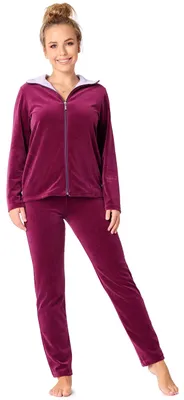 Produktbild von Damen-Jogginganzug aus weichem Velours