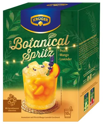 Immagine prodotto di Krüger Botanical Spritz Pesca-Mango-Lavanda, confezione da 10 x 20 g (200 g)