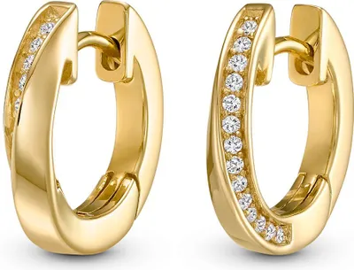 Produktbild von JETTE Twisted Goldohrringe 925 Sterling Silber