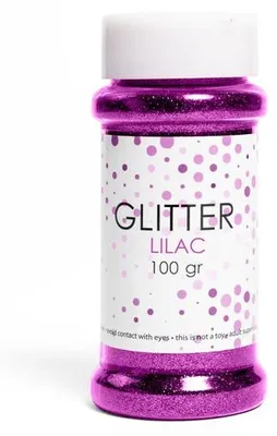 Produktbild von Glitzer flieder 100g in Dose basteln Party Deko