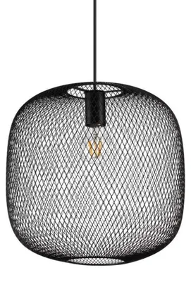 Obrázok produktu pre Net Metal Contemporary Pendant Luster Black 1 Light E27 42W