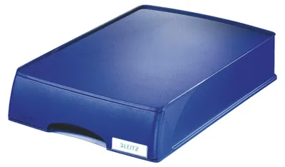 Produktbild von Leitz Briefablage Plus 52100035 DIN A4 stapelbar PS blau