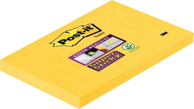 Immagine prodotto di 3M Post-it Super Sticky Notes Haftnotizen, 127 x 76 mm (655-S)