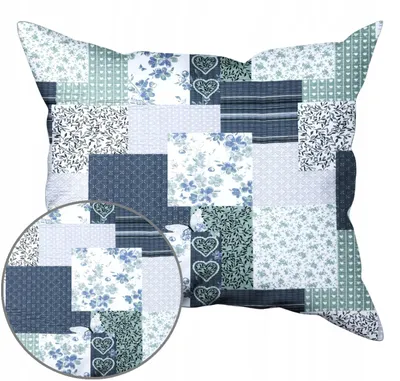 Produktbild von Nyks Flanell Kissenbezug 70x80 Patchwork dicke Flanelle