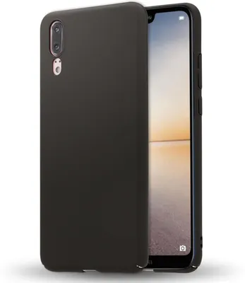 Produktbild von Huawei P20 Handy Hülle von NALIA Dünnes Hard Case Schutz Etui Slim Matt Cover Schwarz