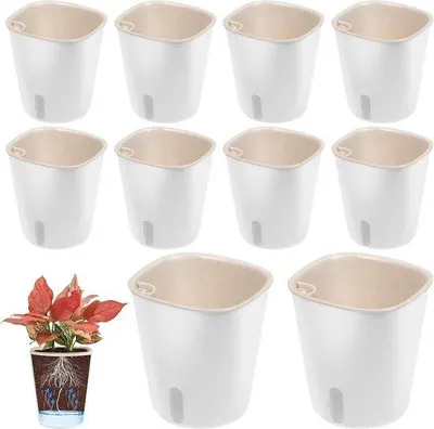 Image de Jardinières à arrosage automatique - avec système d'irrigation - 10 pièces