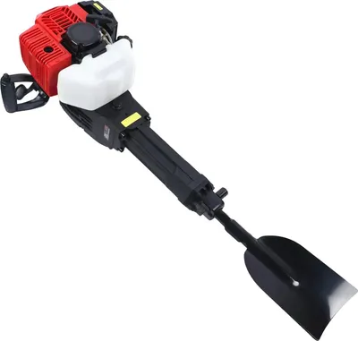 Produktbild von Erd- und Grabenfräse - Handgeführte Benzin Grabenfräse - 2-Takt 52cc, 1900W - Luftgekühlter Motor - Schaufelbreite 17 cm - Schwarz