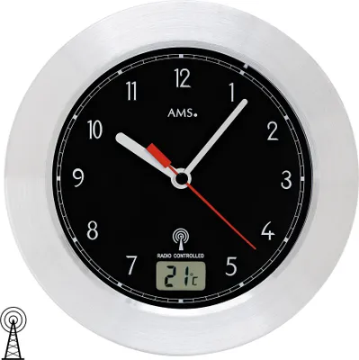 Produktbild von AMS 5919 Badezimmeruhr Wanduhr Funk Funkwanduhr analog