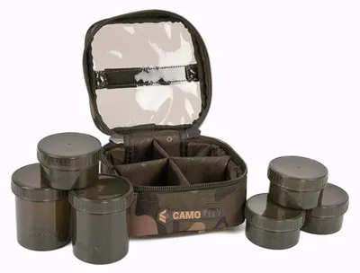 Produktbild von Fox Camolite 6 Pot Hookbait Case - Ködertasche