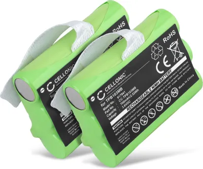 Immagine prodotto di CELLONIC 2x Batteria per Babyphone Compatibile con Topcom Babytalker 1010, Babytalker 1020, Twintalker 3700, TPB103MB – (700mAh, 3.6V	)