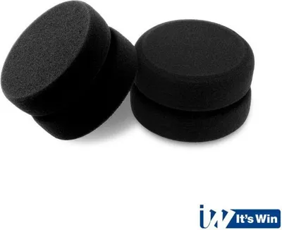 Productafbeelding van WINC-145, ronde schuimapplicator, 8x5 cm, zwart
