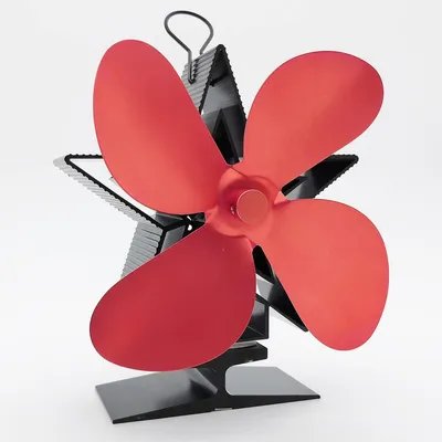 Productafbeelding van Kachelventilator Warmte-Aangedreven - 4 Bladen voor Houtkachel en Open Haard