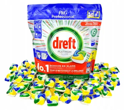 Zdjęcie produktu dla Dreft Platinum Lemon Kapsułki do Zmywarki 75 szt.