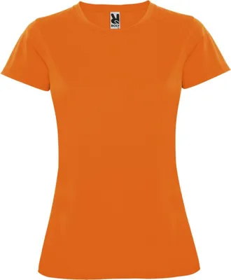 Imagen del producto de Roly - Camiseta "Montecarlo" para mujer - Deportiva, manga corta, modelo PF4302 (XXL) (Naranja fluorescente)
