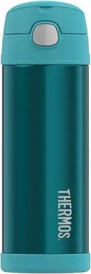 Produktbild von Thermoskanne 0,47l NR, Kindertürkis, Strohhalm, THERMOS