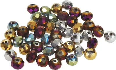 Produktbild von Glasschliffperlen, 8 mm, 45 Stück Metallic