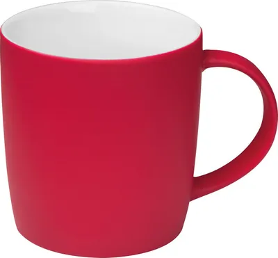 Produktbild von Porzellantasse / Kaffeetasse / Fassungsvermögen: 300 ml / Farbe: rot