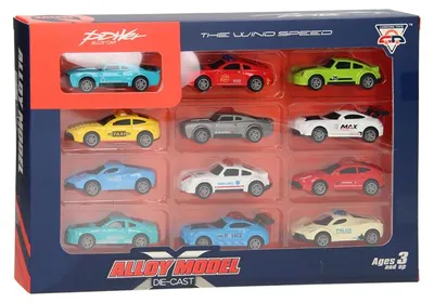Immagine prodotto di Set di automobili in metallo pressofuso, 12 pezzi