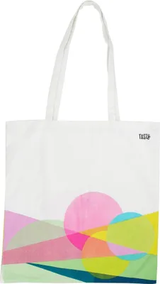 Produktbild von Tasty "Color Is The New Green" Stofftasche, Einkaufstasche aus Baumwolle, mit langen Henkeln