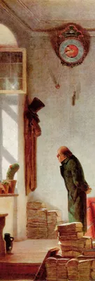 Produktbild von Carl Spitzweg Kunstdruck Bild - Der Kaktusliebhaber, 1850 (91 x 30 cm)
