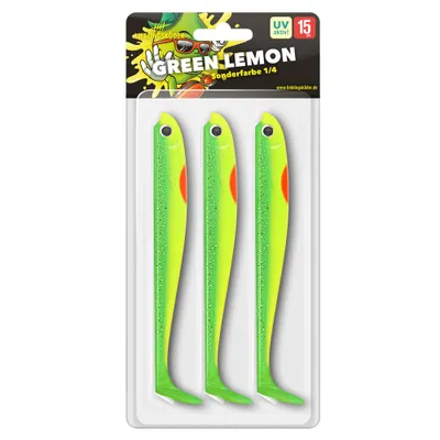 Produktbild von Lieblingsköder Lieblingsköder Green Lemon Gummifisch Farbe: Green Lemon
