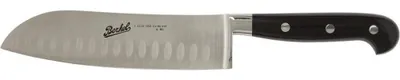 Zdjęcie produktu dla Nóż Santoku o długości 18 cm, wykonany z wysokiej jakości stali nierdzewnej